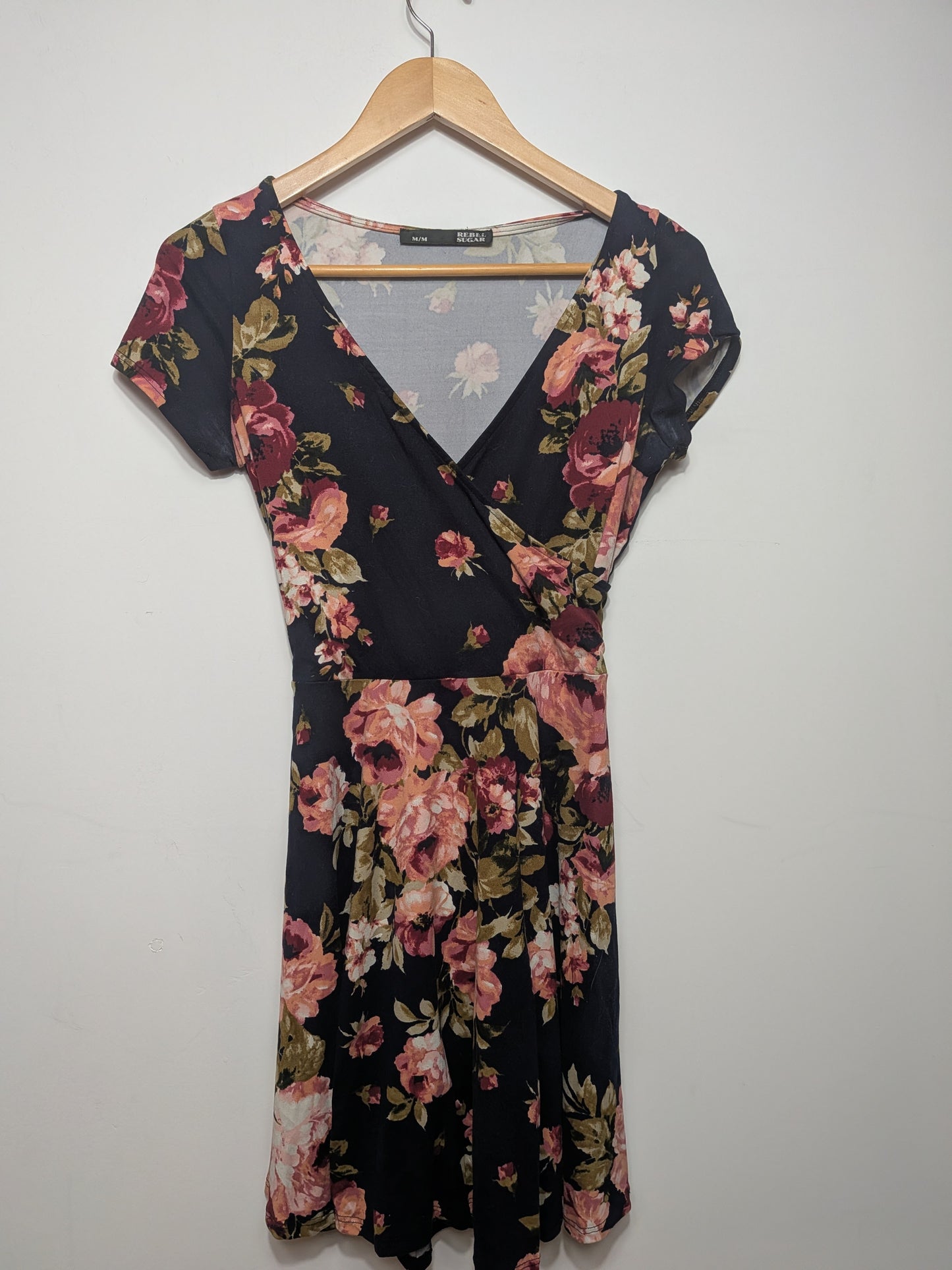 Robe cache-cœur fleurie - REBEL SUGAR - M/M