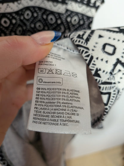 Robe patineuse géométrique - H&M - S
