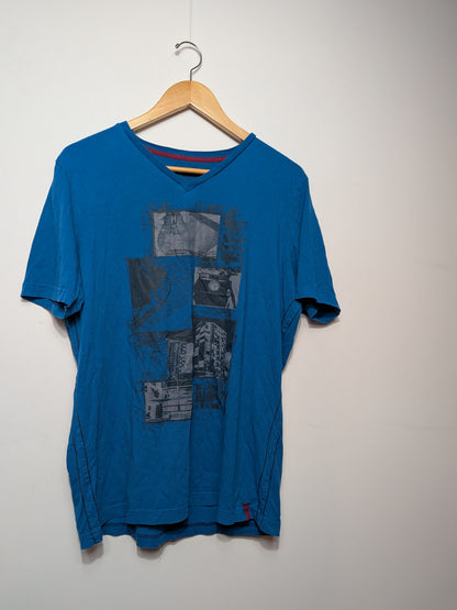 T-shirt graphique urbain turquoise - Mexx - XXL