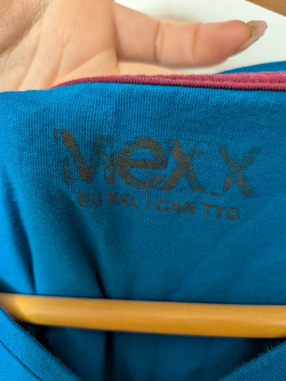 T-shirt graphique urbain turquoise - Mexx - XXL