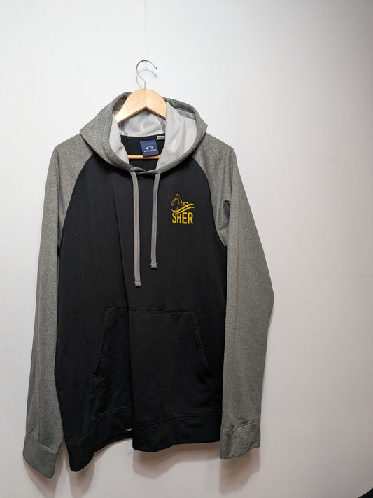 Hoodie raglan SHER noir et gris - BIZ COLLECTION - XL