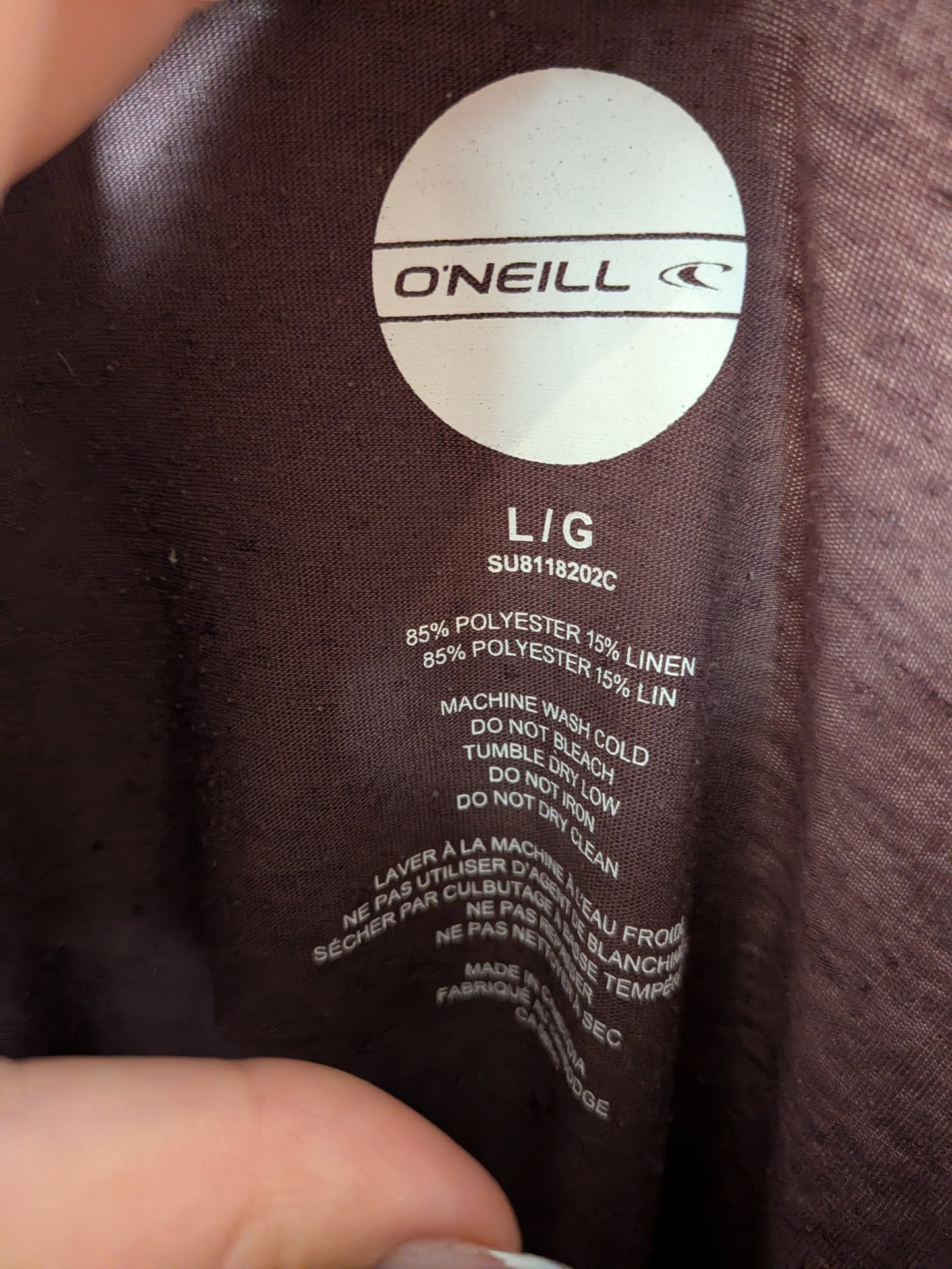 T-shirt prune avec poche aztèque - O'NEILL - L