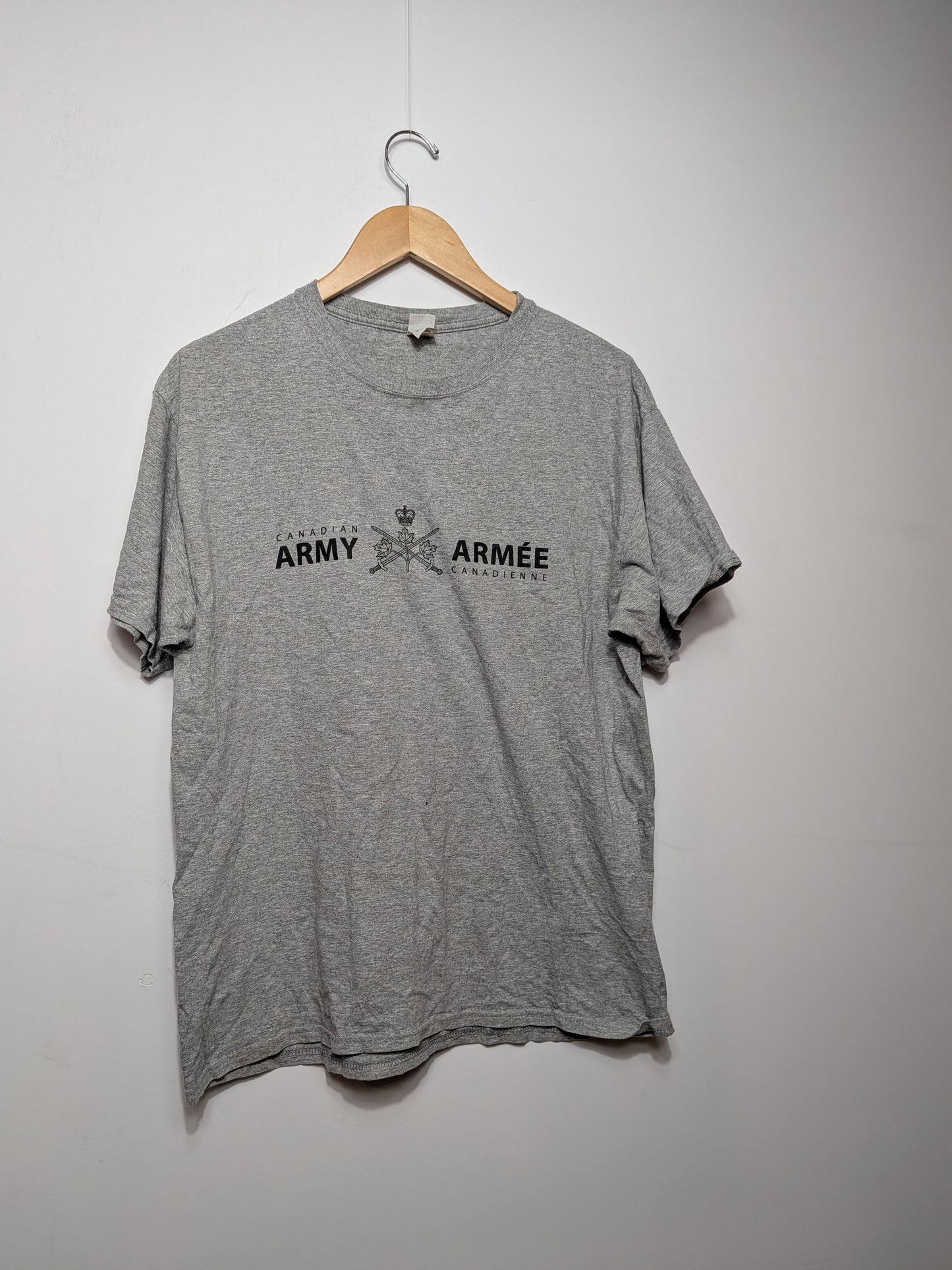 T-shirt gris Canadian Army - FRUIT OF THE LOOM - L