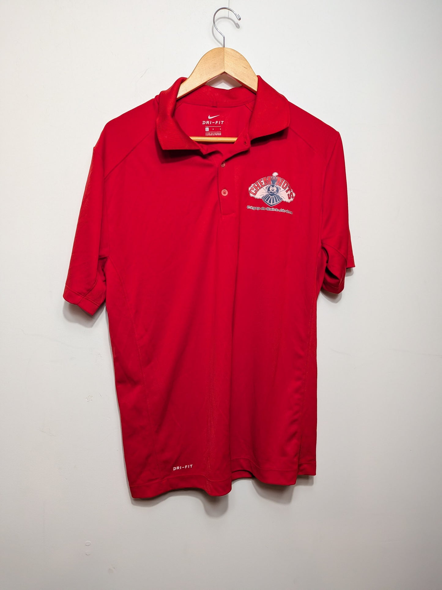 Polo Dri-Fit rouge Cheminots - NIKE - L