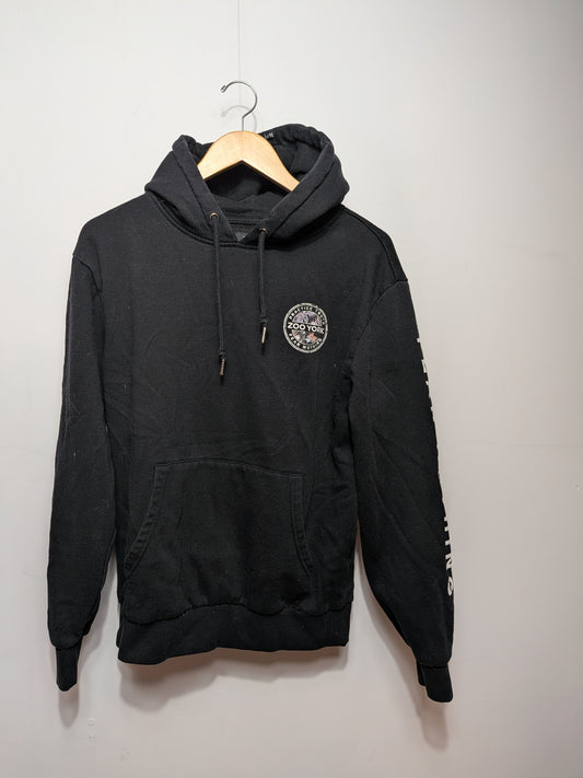 Hoodie noir imprimé manche - ZOO YORK - M