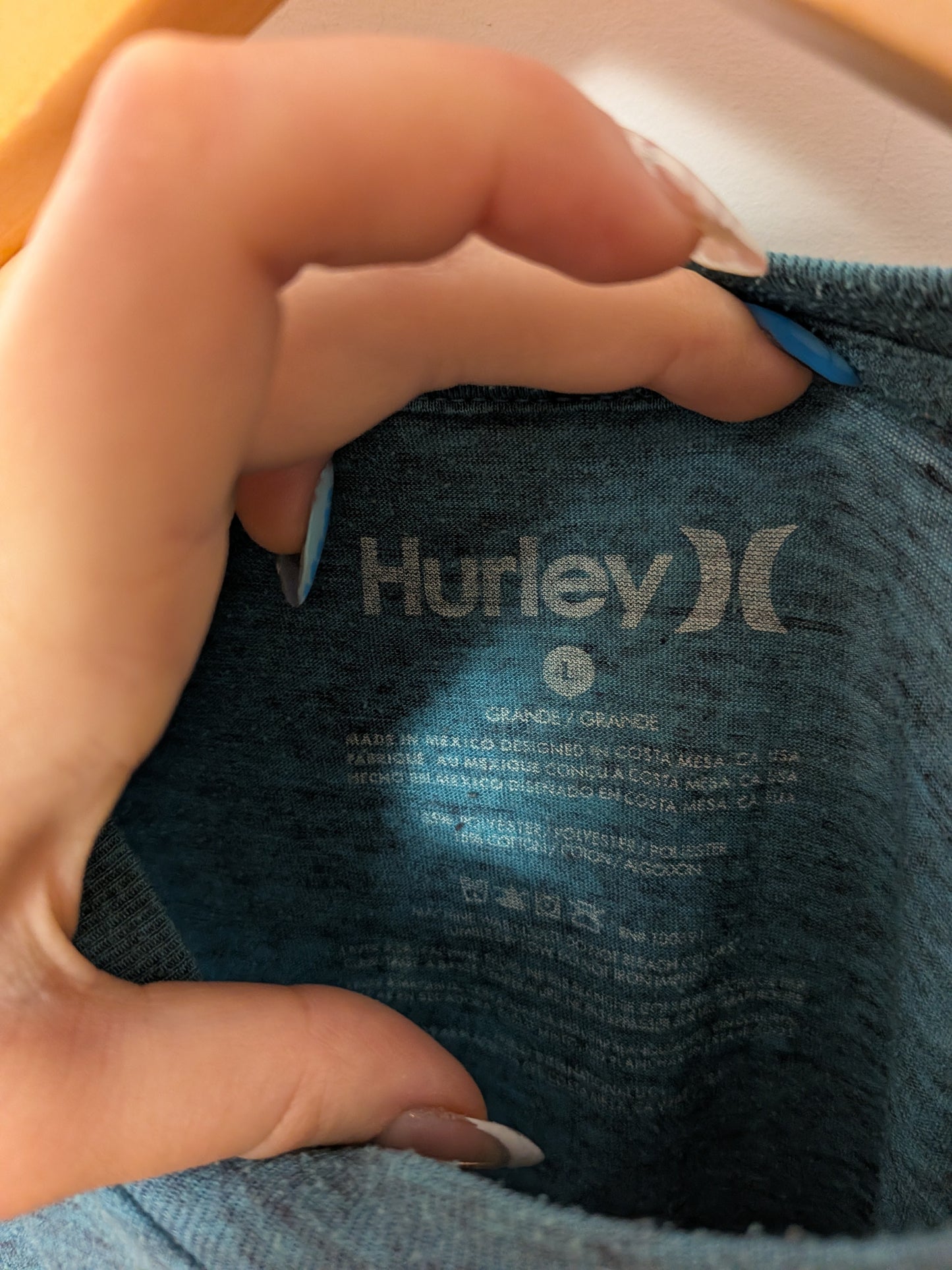 T-shirt turquoise logo Hurley - Hurley - L
