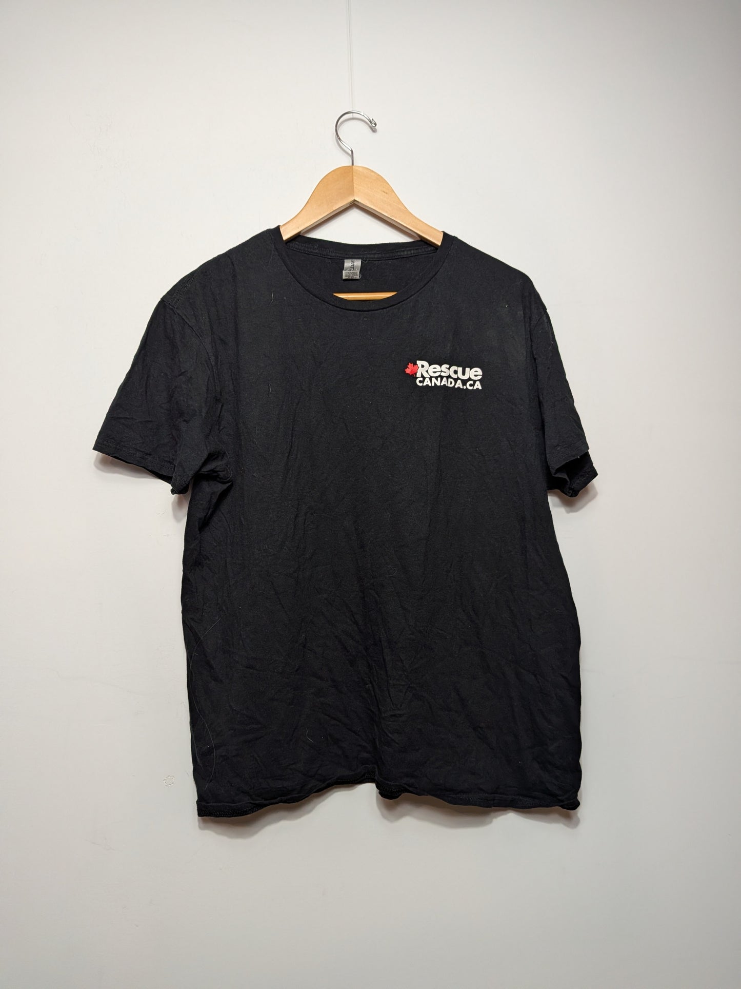 T-shirt noir Rescue Canada Softstyle - GILDAN - L