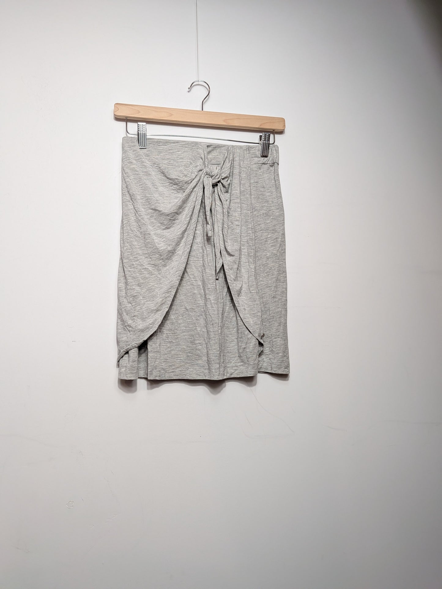 Jupe drapée gris clair chiné - Bench - XS