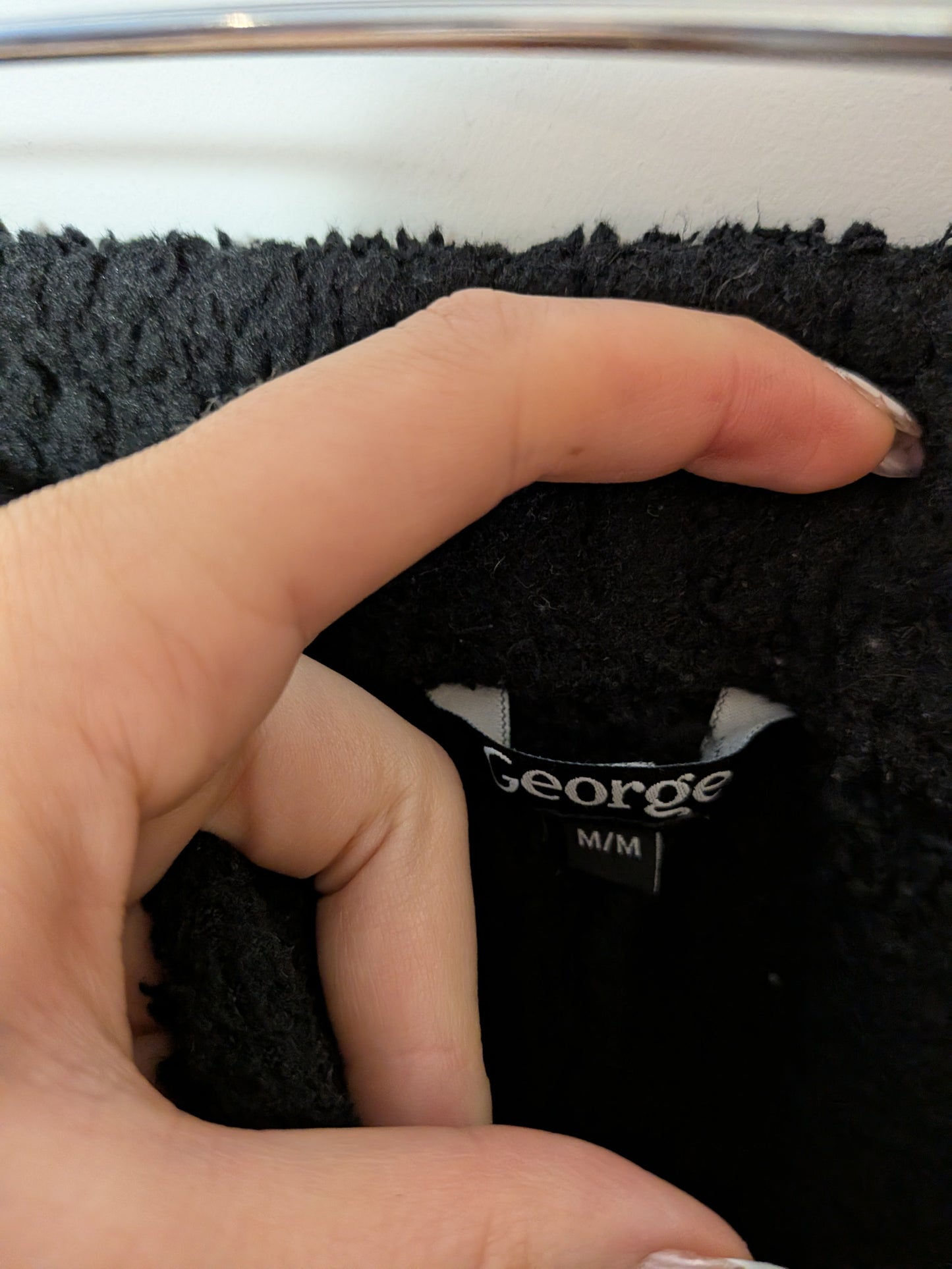 Jogging polaire sherpa noir - George - M