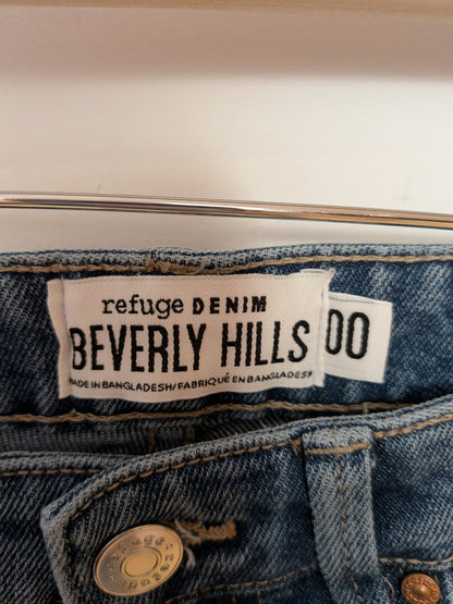 Jeans bleu taille haute - refuge DENIM - 00