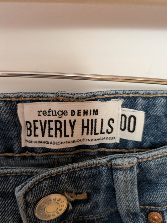 Jeans bleu taille haute - refuge DENIM - 00