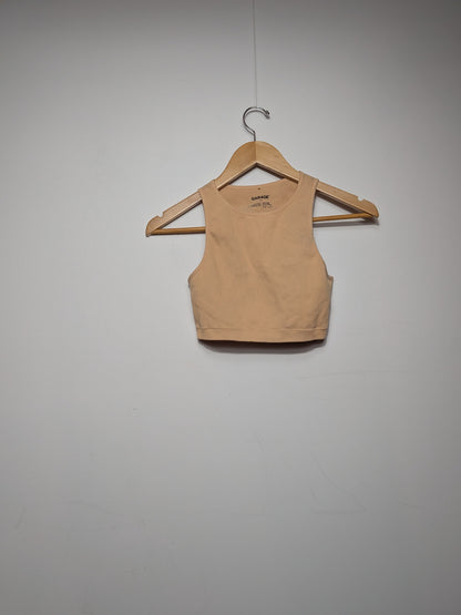 Camisole côtelée beige - Garage - P/S