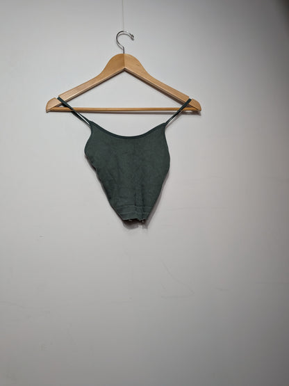 Camisole côtelée vert forêt - STREETWEAR SOCIETY - S