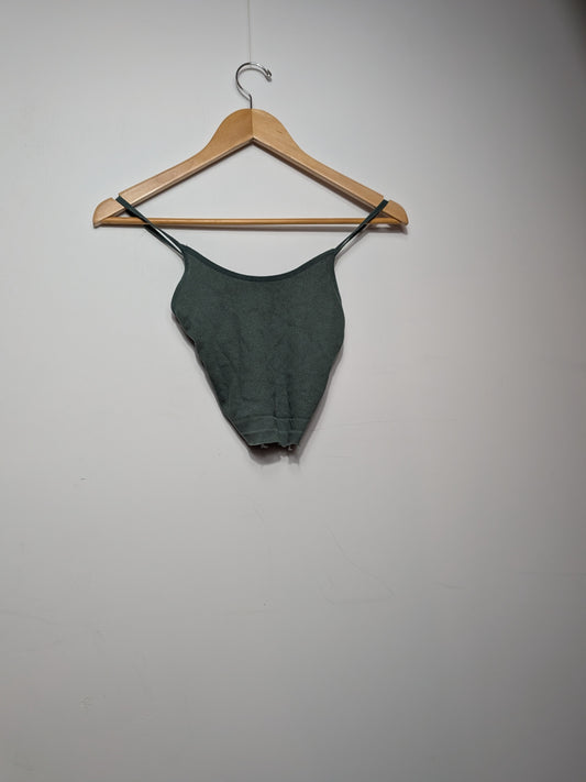 Camisole côtelée vert forêt - STREETWEAR SOCIETY - S