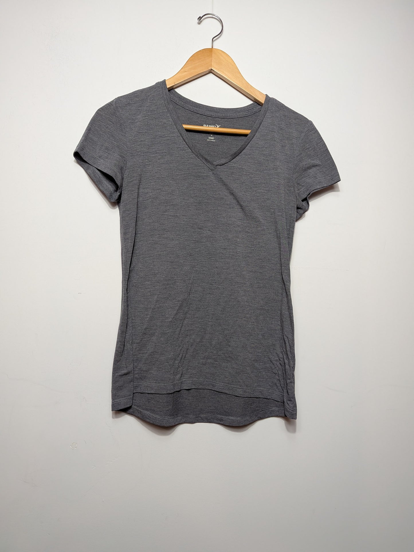 T-shirt sport gris col en V - OLD NAVY - XS