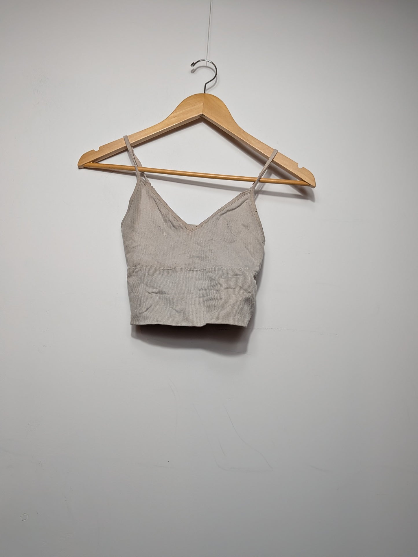 Camisole côtelée beige - Inconnu - Taille manquante