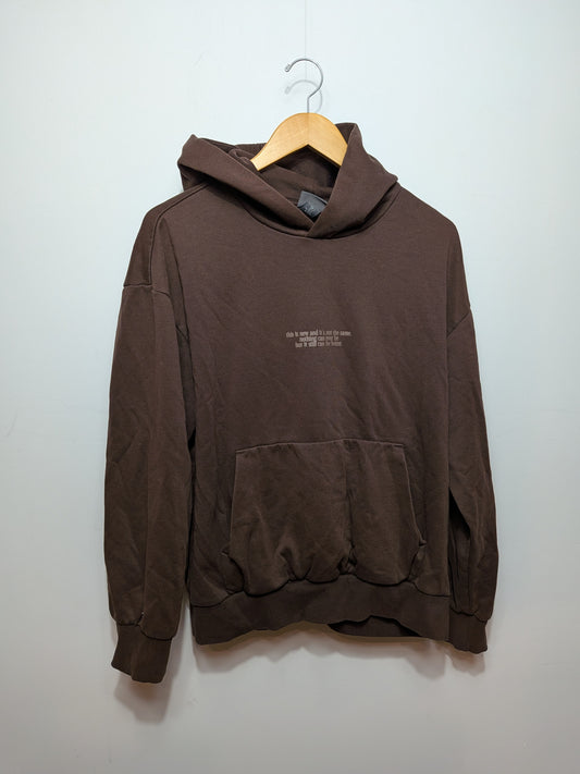 Hoodie brun chocolat court - H&M - S