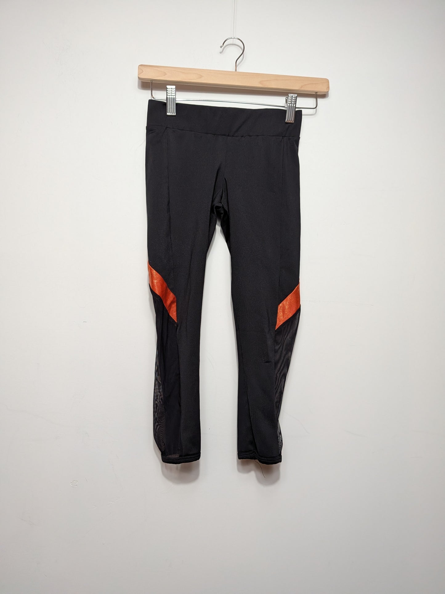 Legging noir cheerleading accents orange - Inconnu - M (Junior)