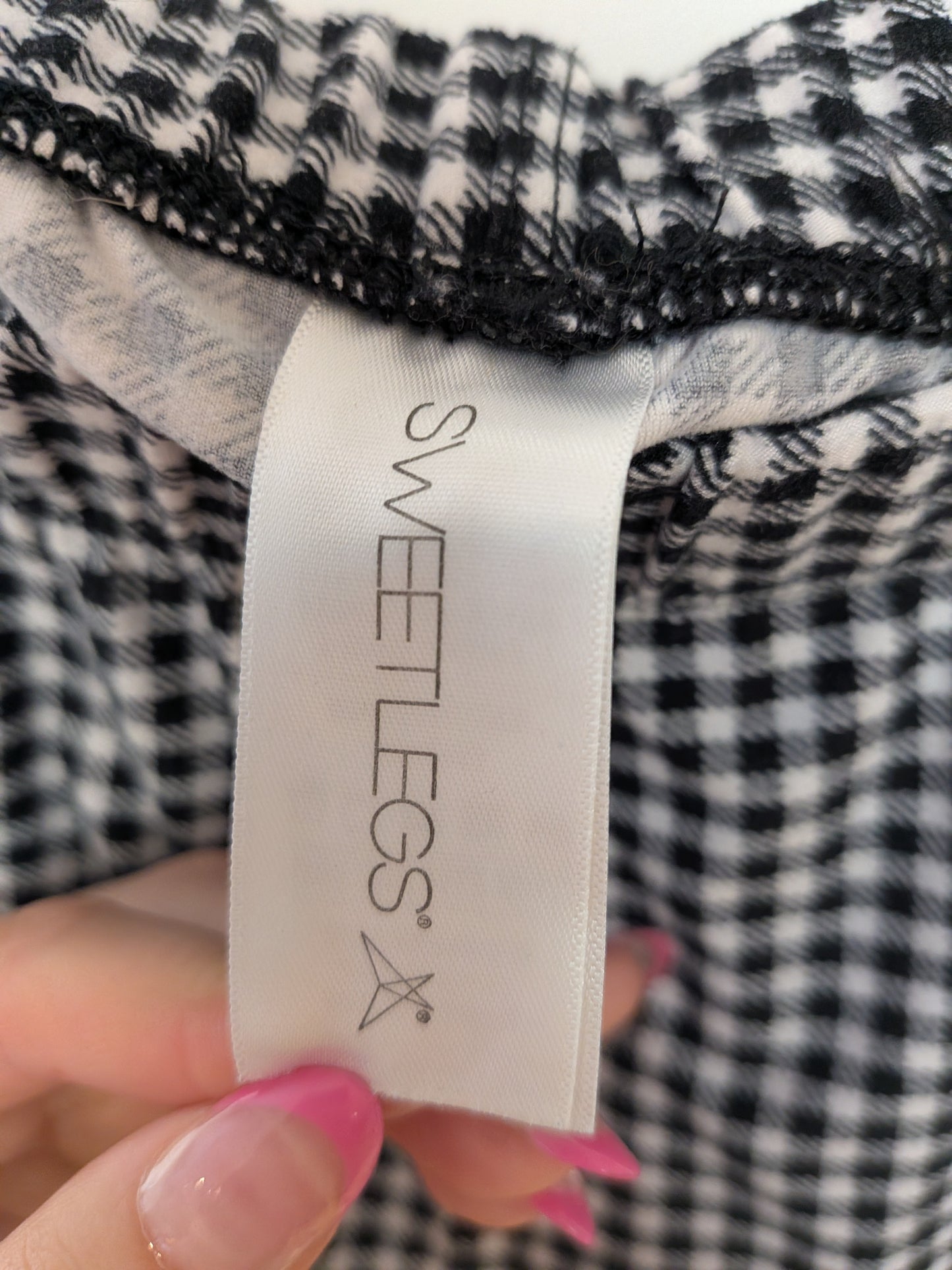 Legging vichy noir et blanc - SWEETLEGS - Taille manquante
