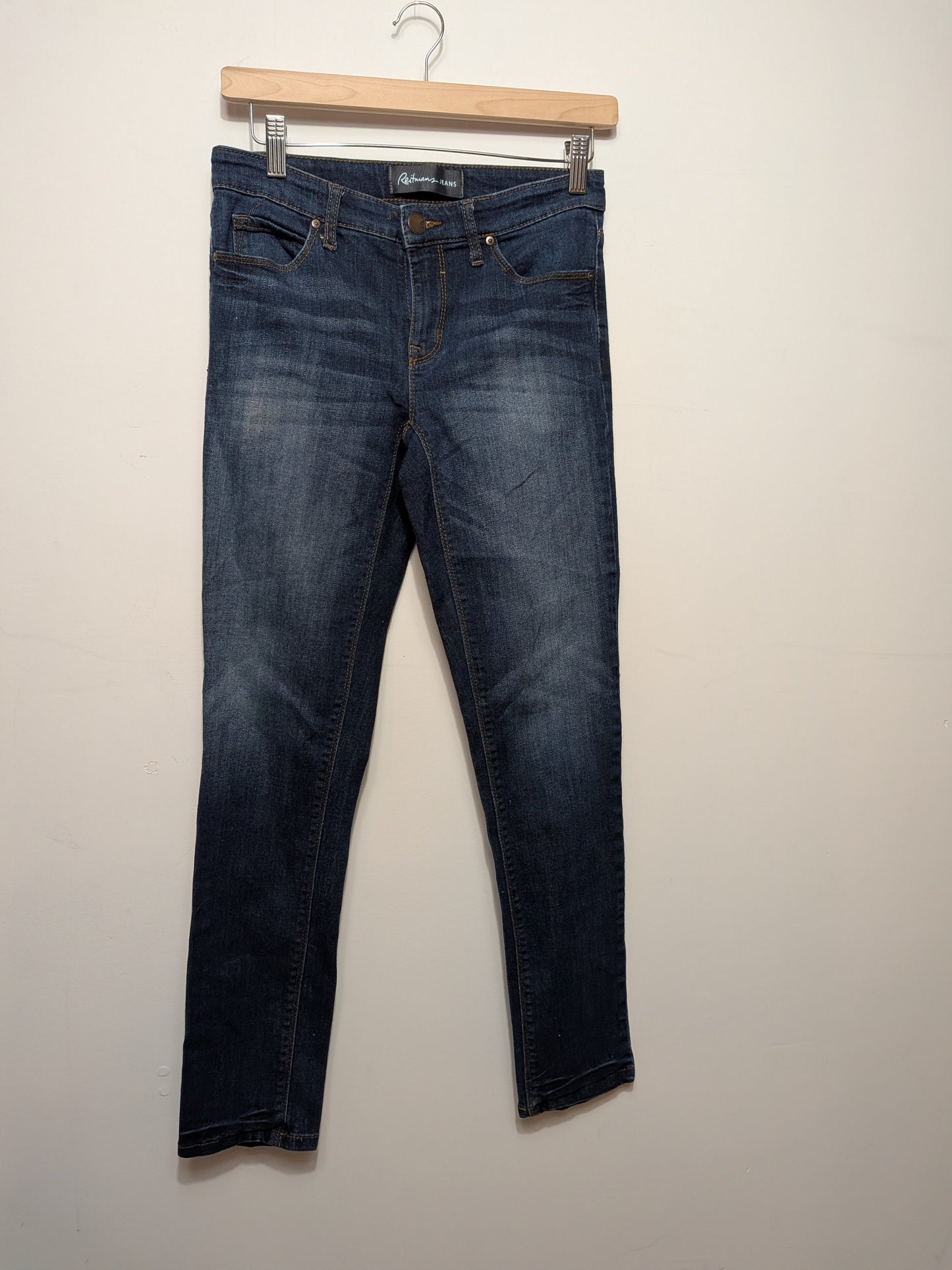Jeans bleu foncé délavé - Reitmans - 26