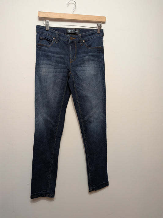 Jeans bleu foncé délavé - Reitmans - 26