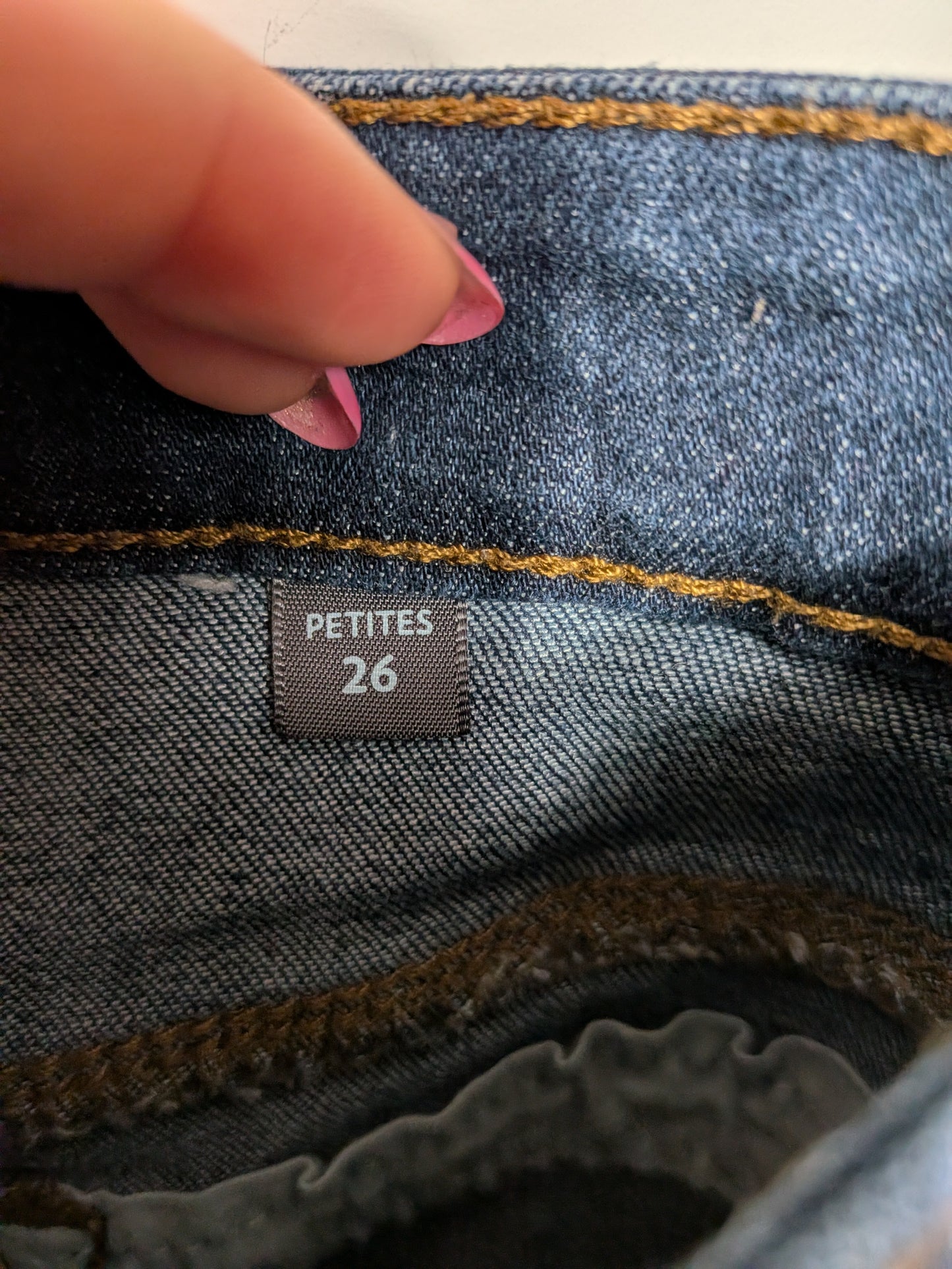 Jeans bleu foncé délavé - Reitmans - 26