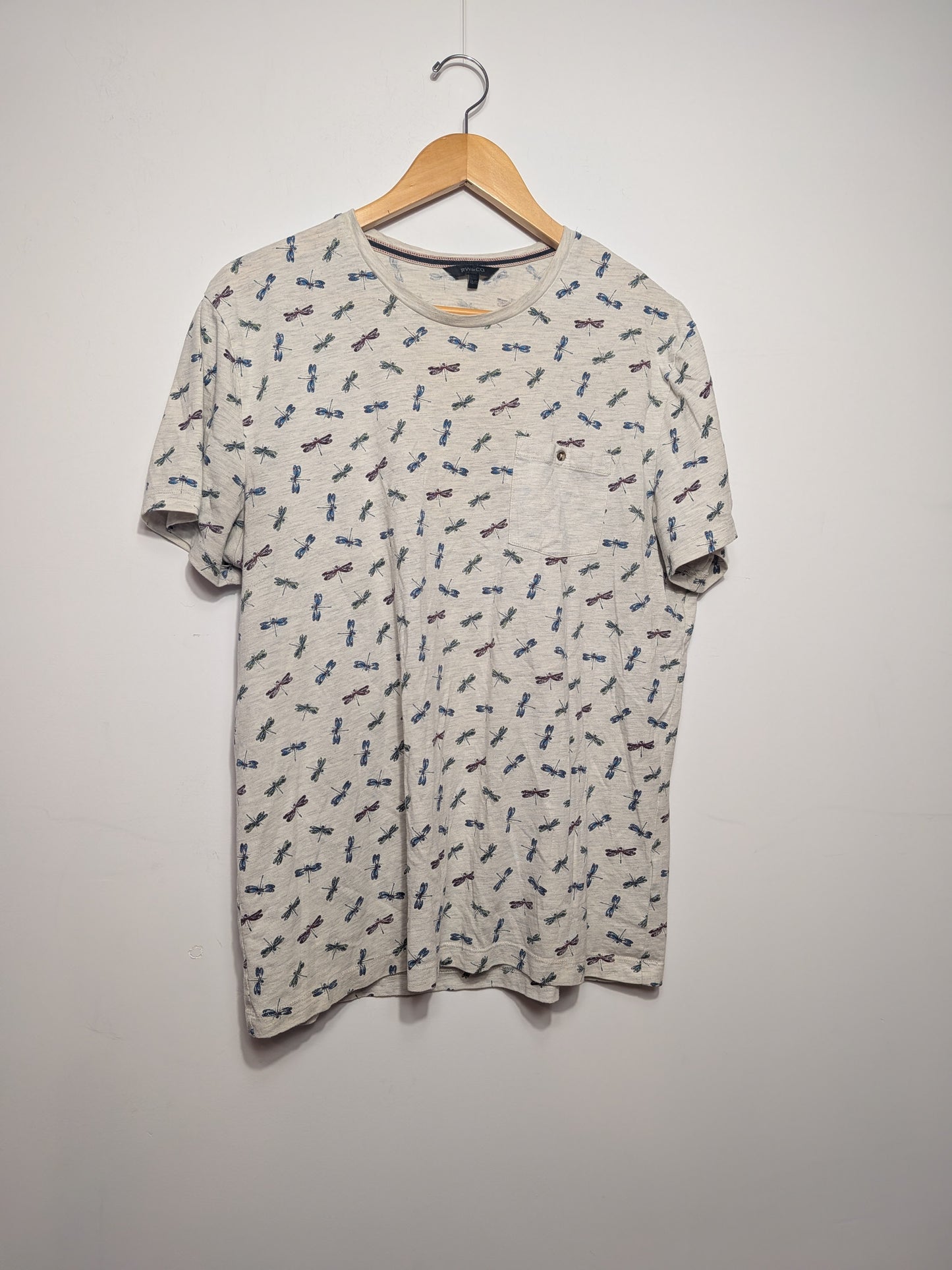 T-shirt gris libellules - RW&CO - XL