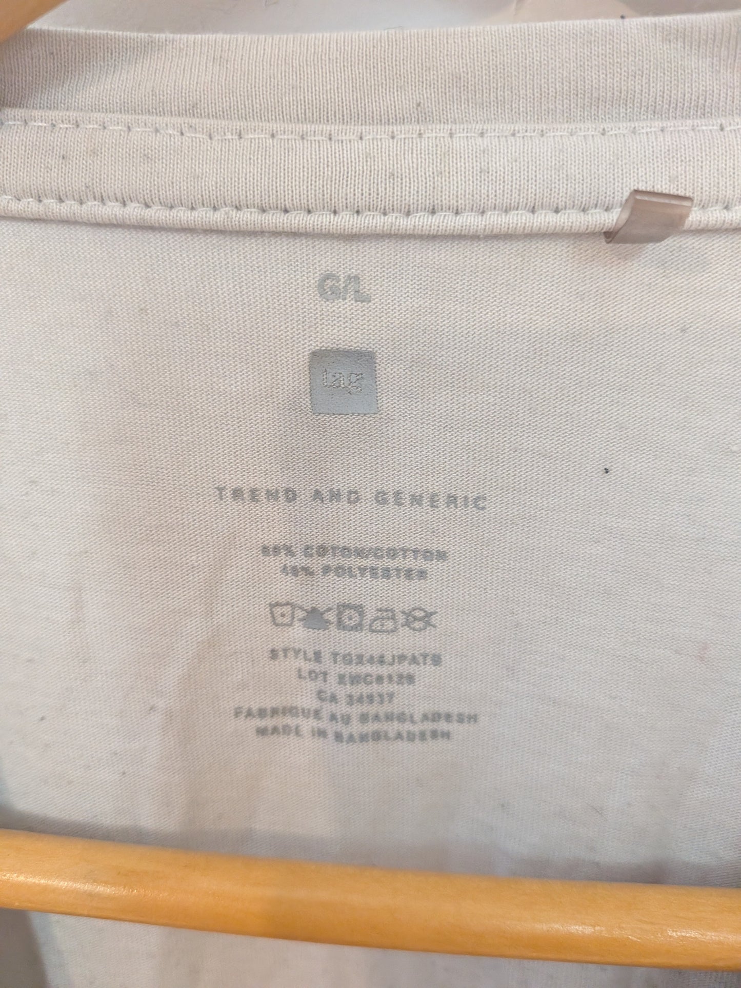 T-shirt gris - TAG - L/G
