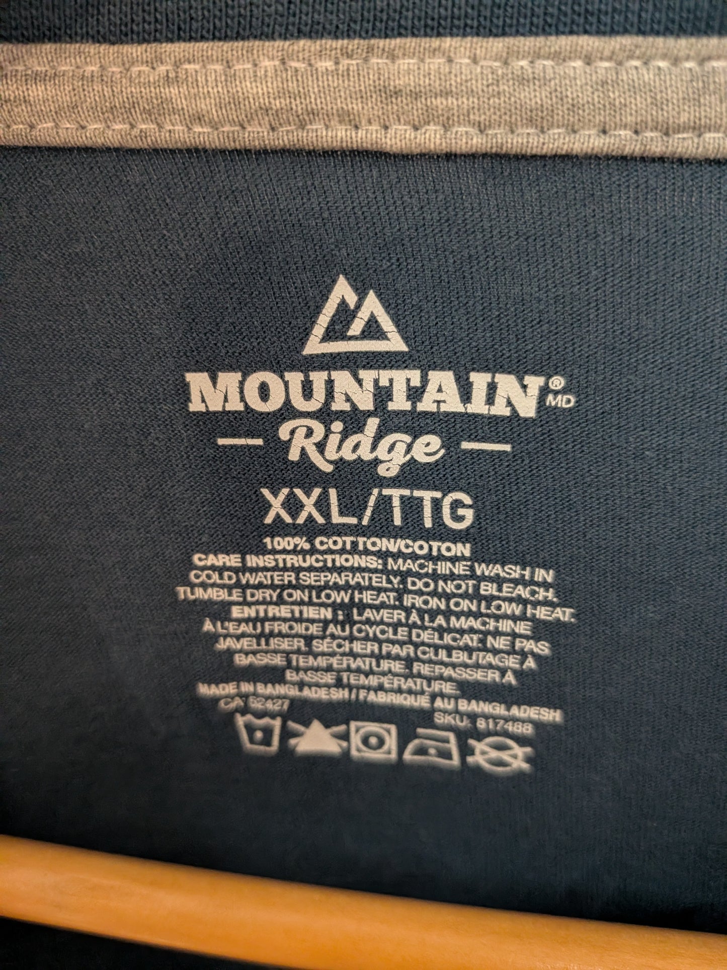 T-shirt bleu marine - Mountain - L