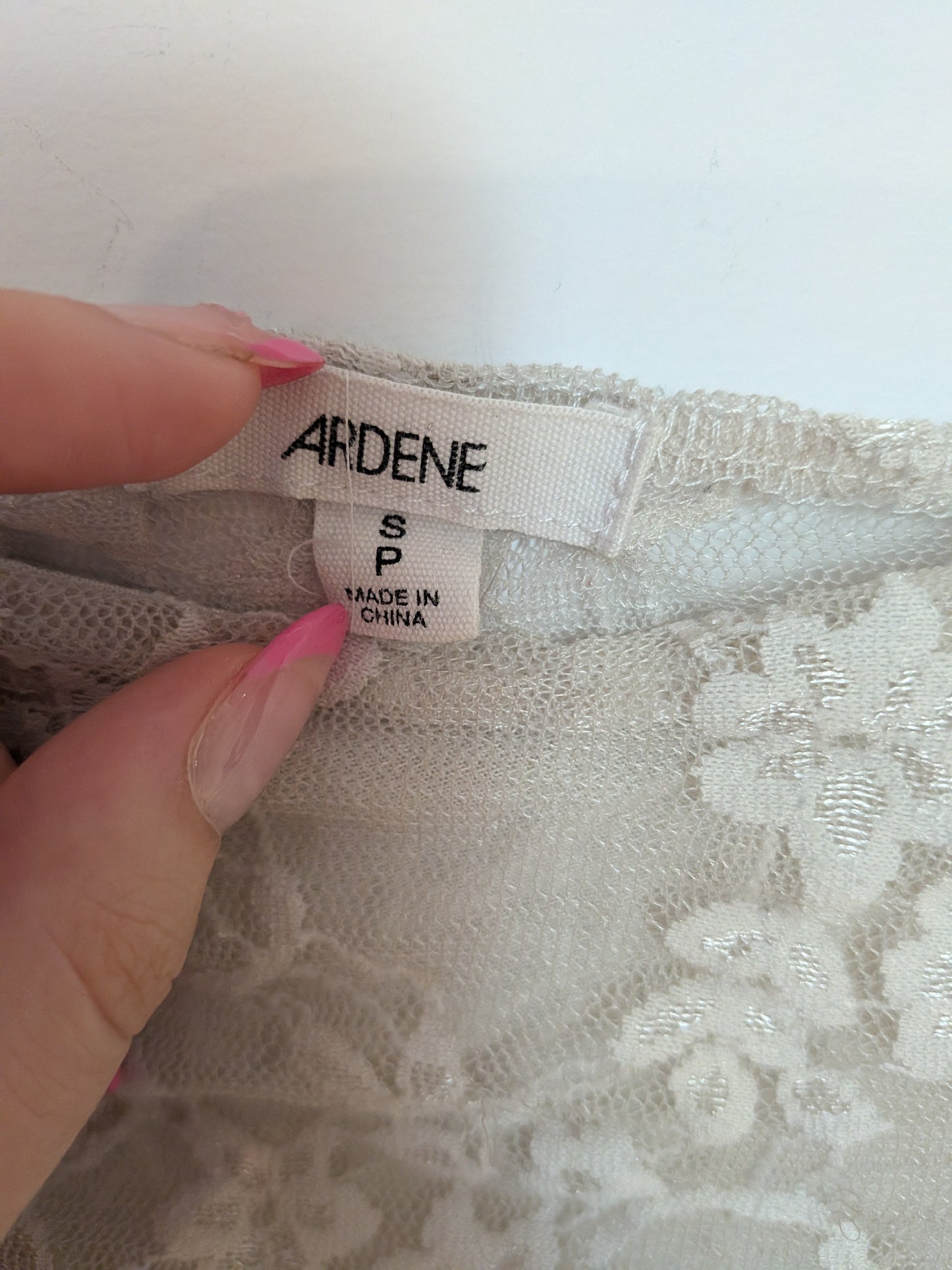 Haut dentelle beige - ARDENE - S/P