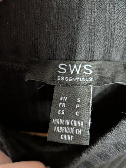 Haut noir côtelé - SWS - S/P