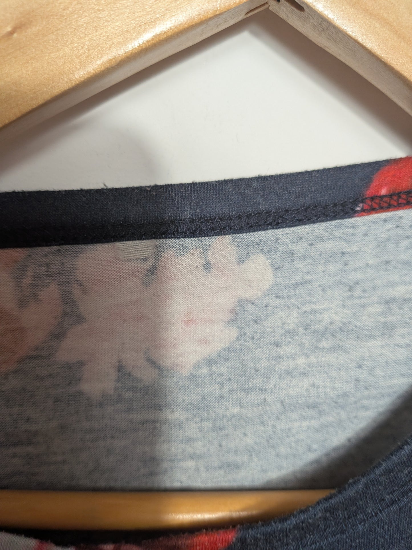 Haut floral avec manches en dentelle - Inconnu - Taille manquante
