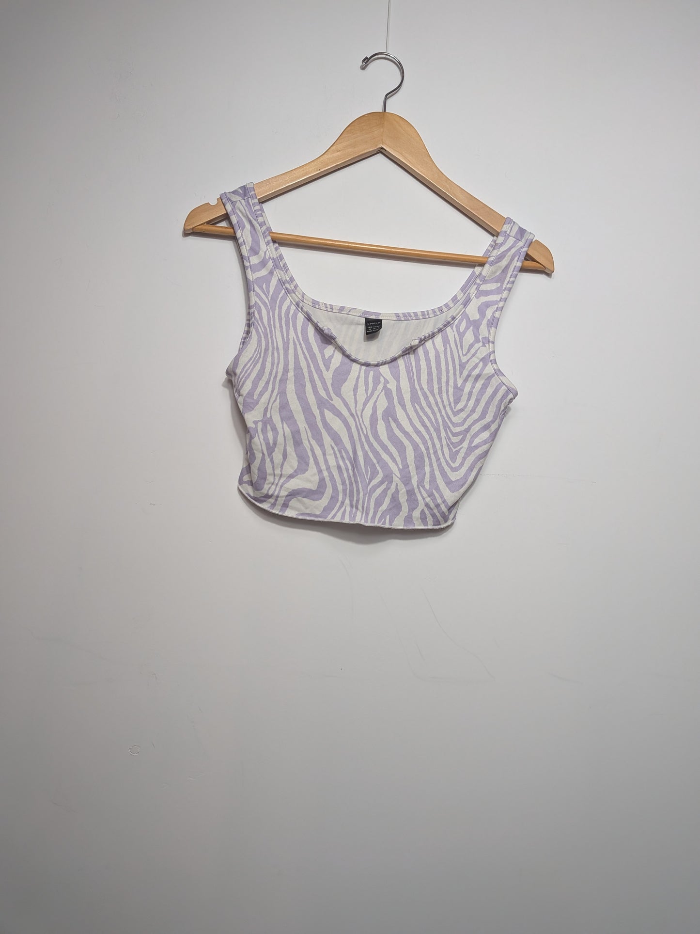 Crop top zébré - SHEIN - M