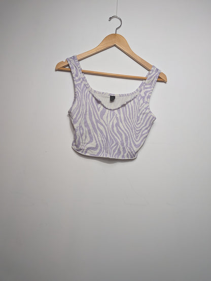 Crop top zébré - SHEIN - M