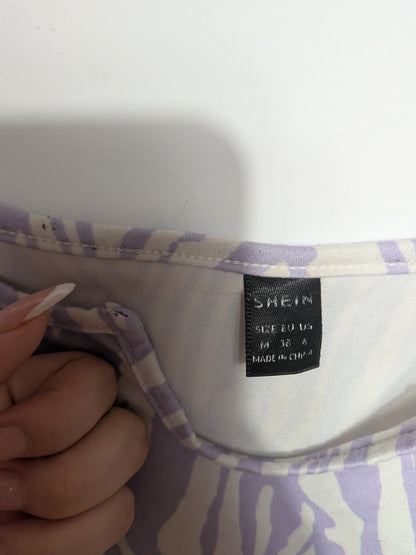 Crop top zébré - SHEIN - M
