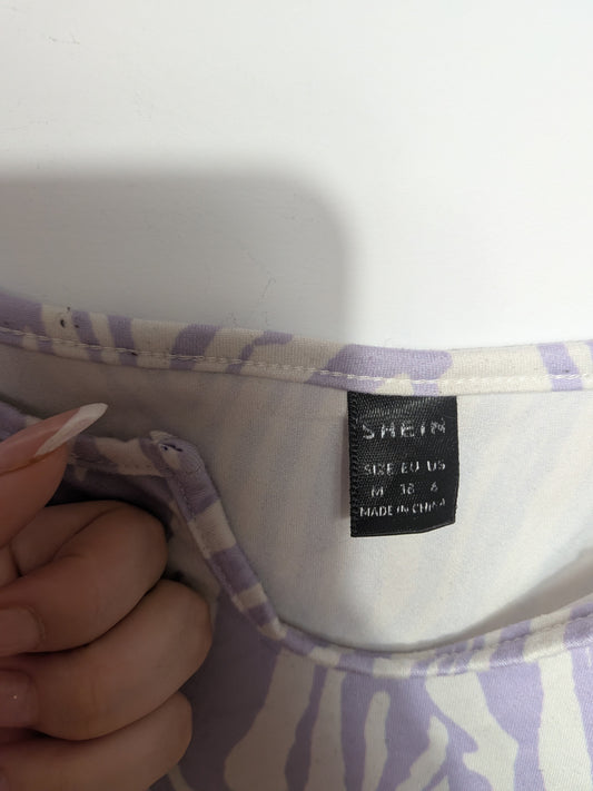 Crop top zébré - SHEIN - M