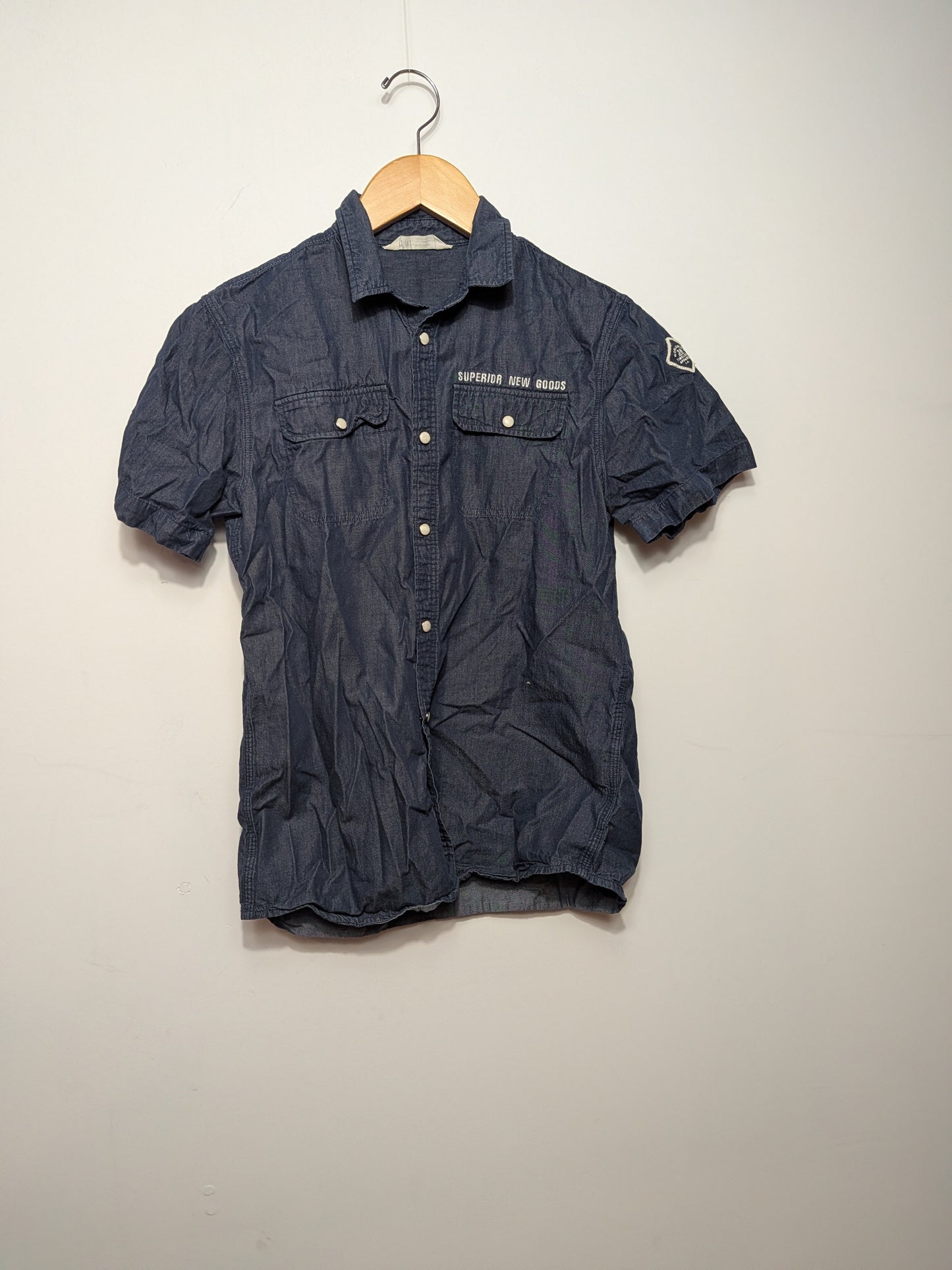 Chemise en denim courte - H&M - Taille manquante