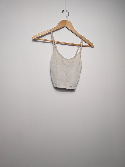 Camisole courte nervurée beige - STREETWEAR SOCIETY - M