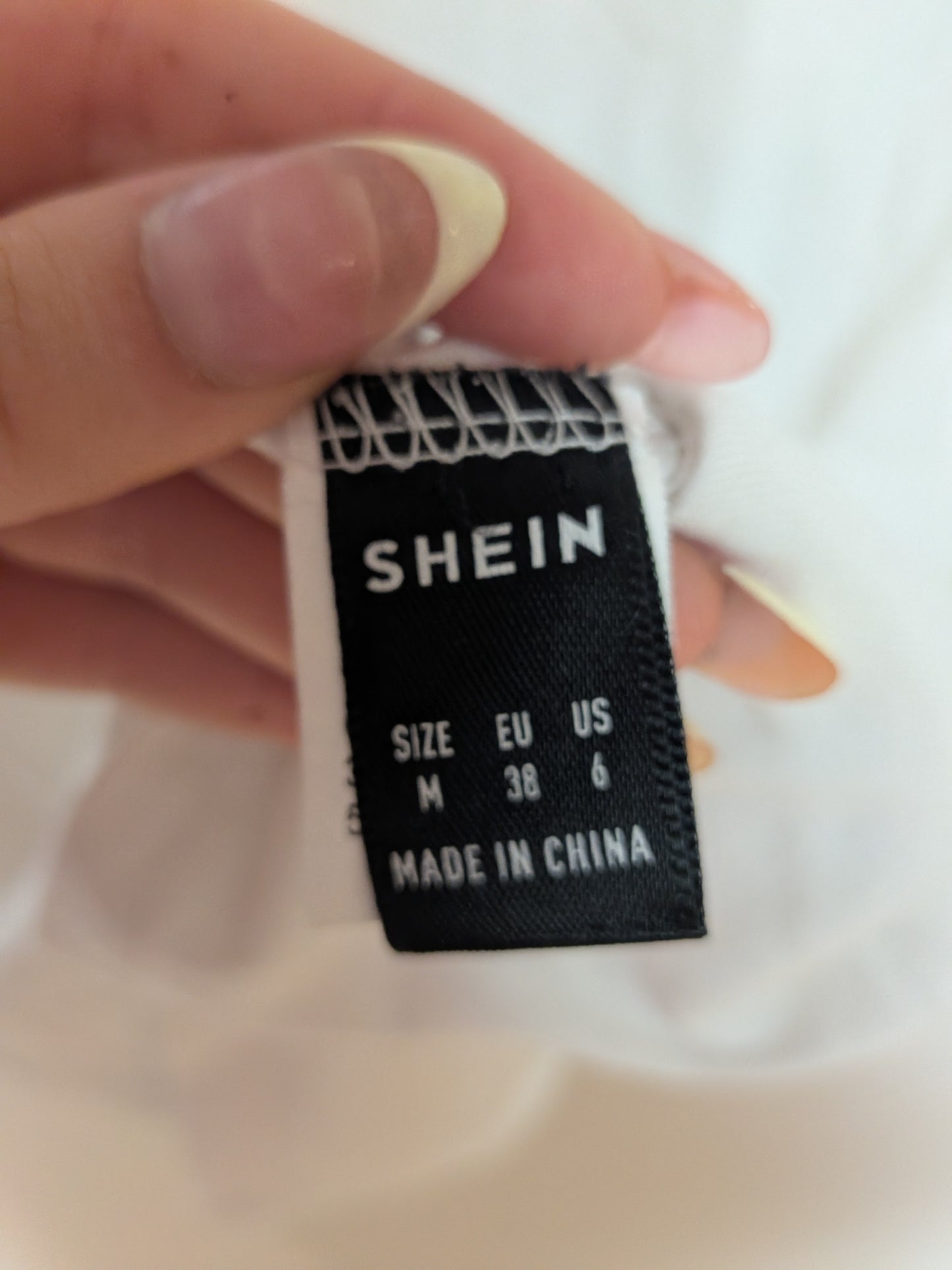 T-shirt manches broderie anglaise - SHEIN - M