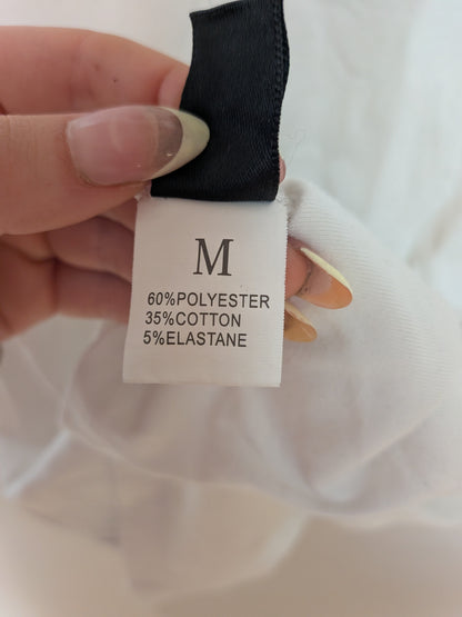 T-shirt manches broderie anglaise - SHEIN - M