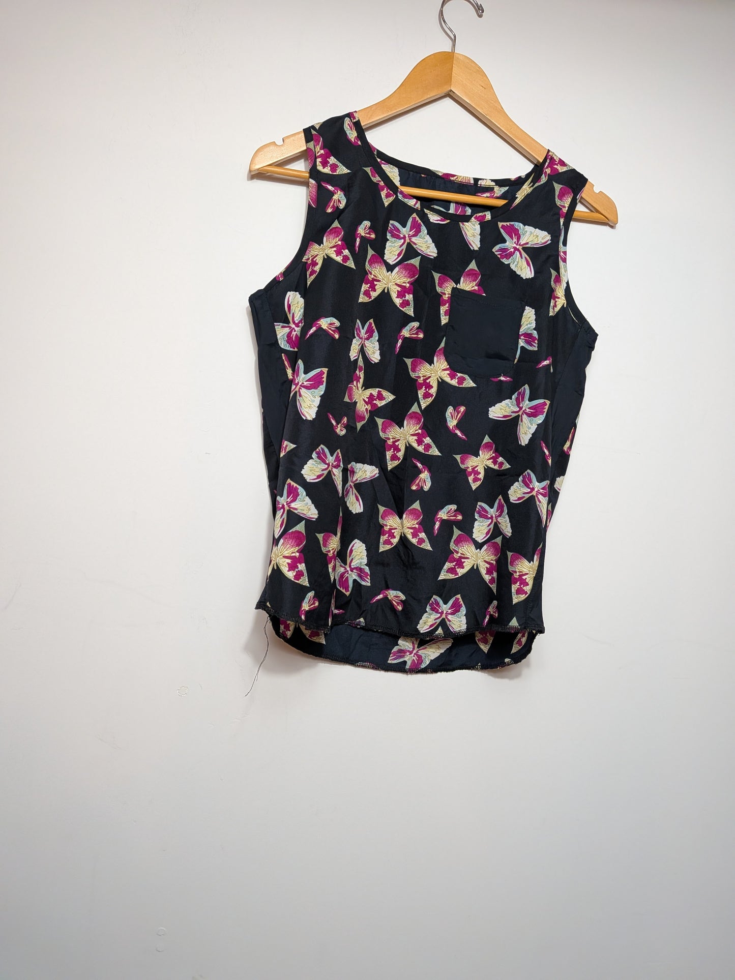 Blouse fluide papillons et poche - Inconnu - Taille manquante