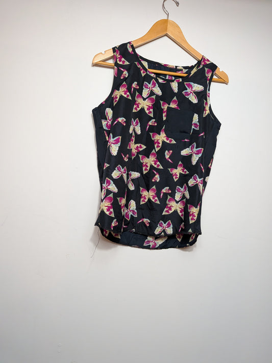 Blouse fluide papillons et poche - Inconnu - Taille manquante