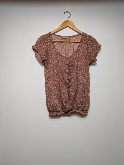 Blouse fleurie smockée à volants - RW&CO. - M