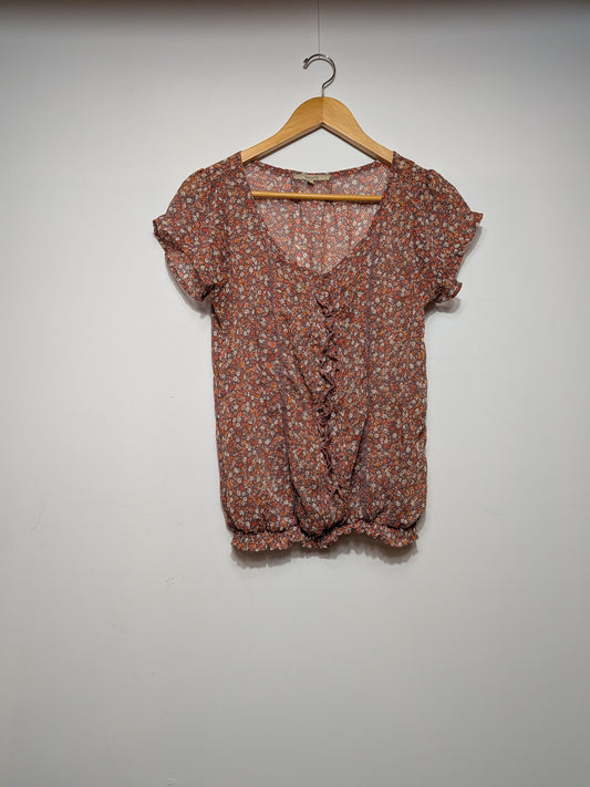 Blouse fleurie smockée à volants - RW&CO. - M