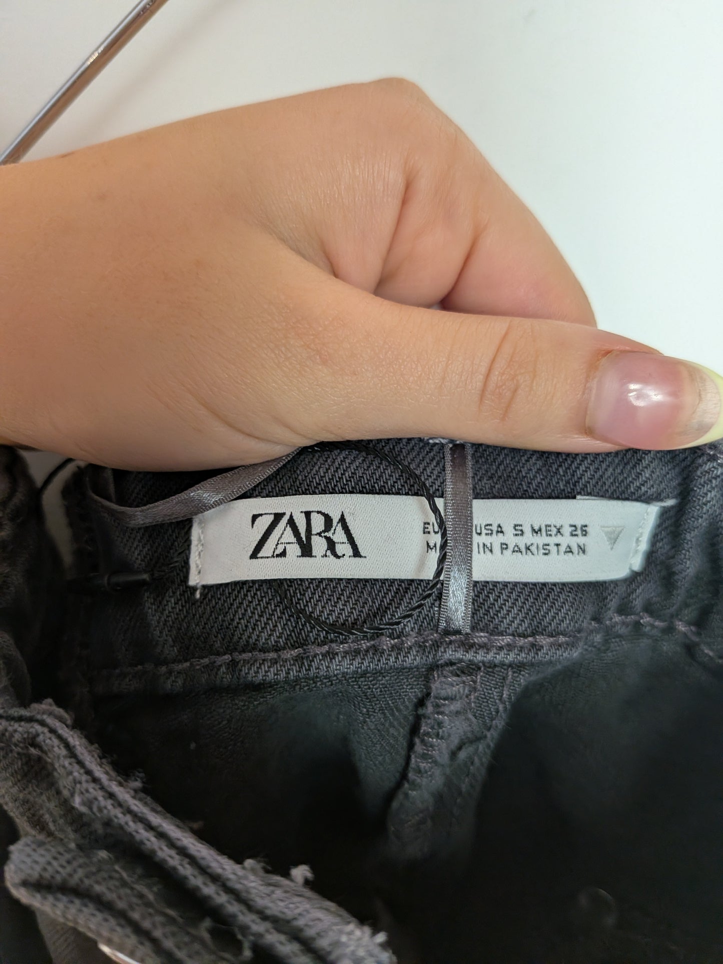 Bustier corset en denim noir - ZARA - S