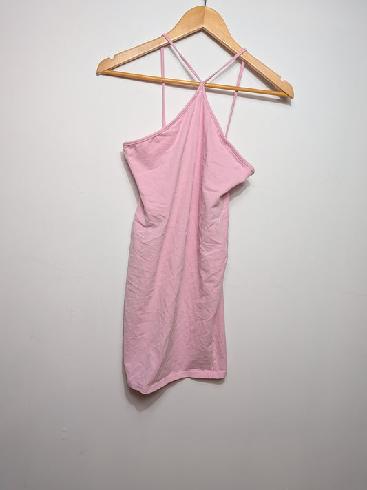 Robe courte dos nu bretelles croisées - H&M - M