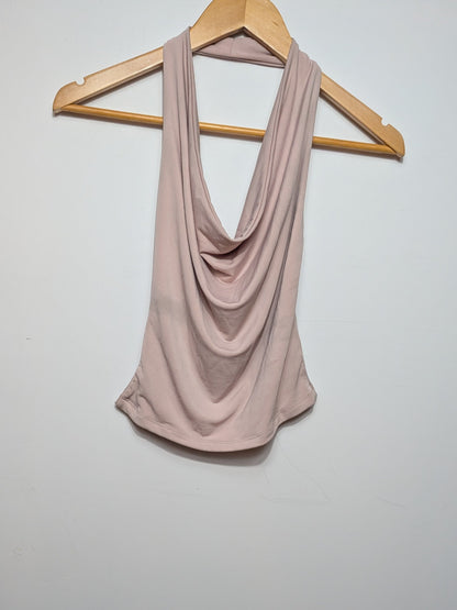 Haut dos nu col bénitier rose - twik - XS