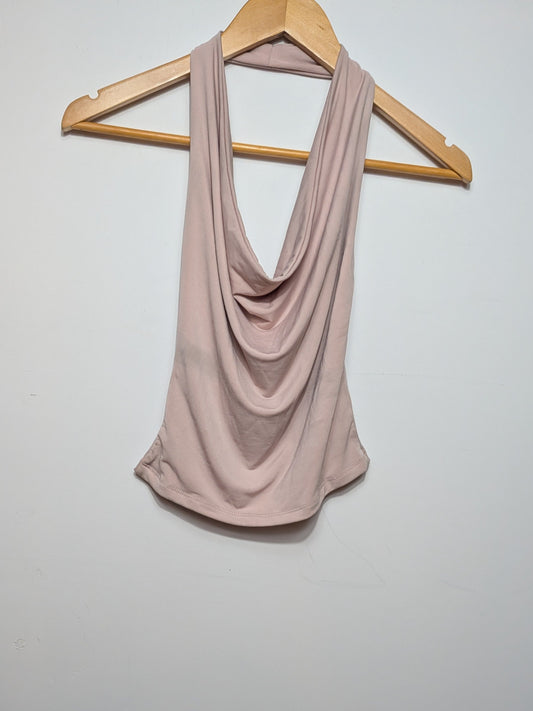 Haut dos nu col bénitier rose - twik - XS