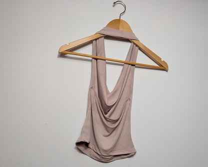 Haut dos nu col bénitier rose - twik - XS