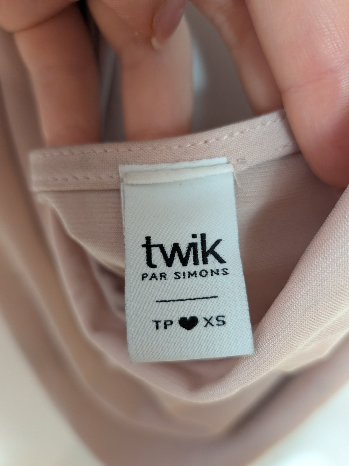 Haut dos nu col bénitier rose - twik - XS